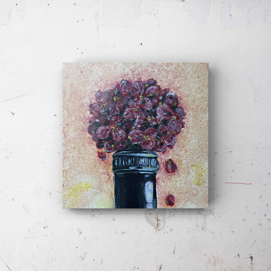 Original - "Wine-Flowers", 2022 (20x20cm)